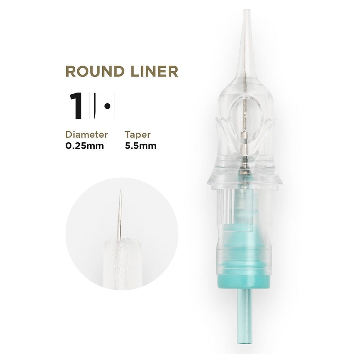 PMU Cartridges 0.25 1R - 5.5mm taper (EN17) 20 pcs - Mr.PMU