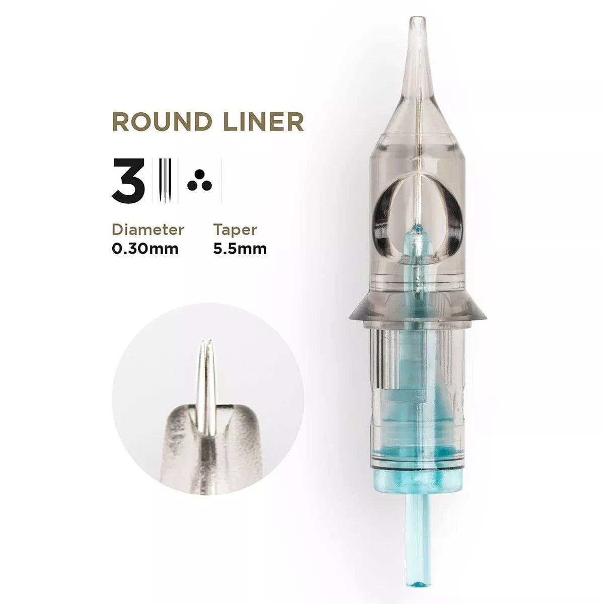 PMU Cartridges 0.30 3R - 5.5mm Taper (EN02B) 20 pcs - Mr.PMU