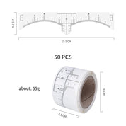 POPU - Disposable Eyebrow Ruler Sticker 50pcs - Mr.PMU