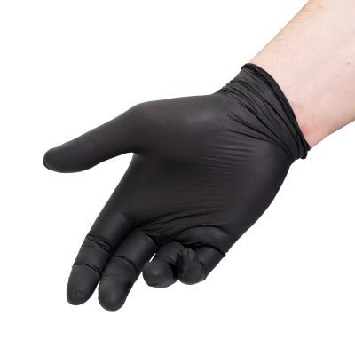 Box of 100 Black Nitrile Gloves Stellar - mrpmu