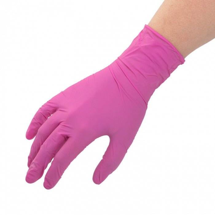 Scatola di guanti Rosa Nitrile - 100pcs - Mr.PMU