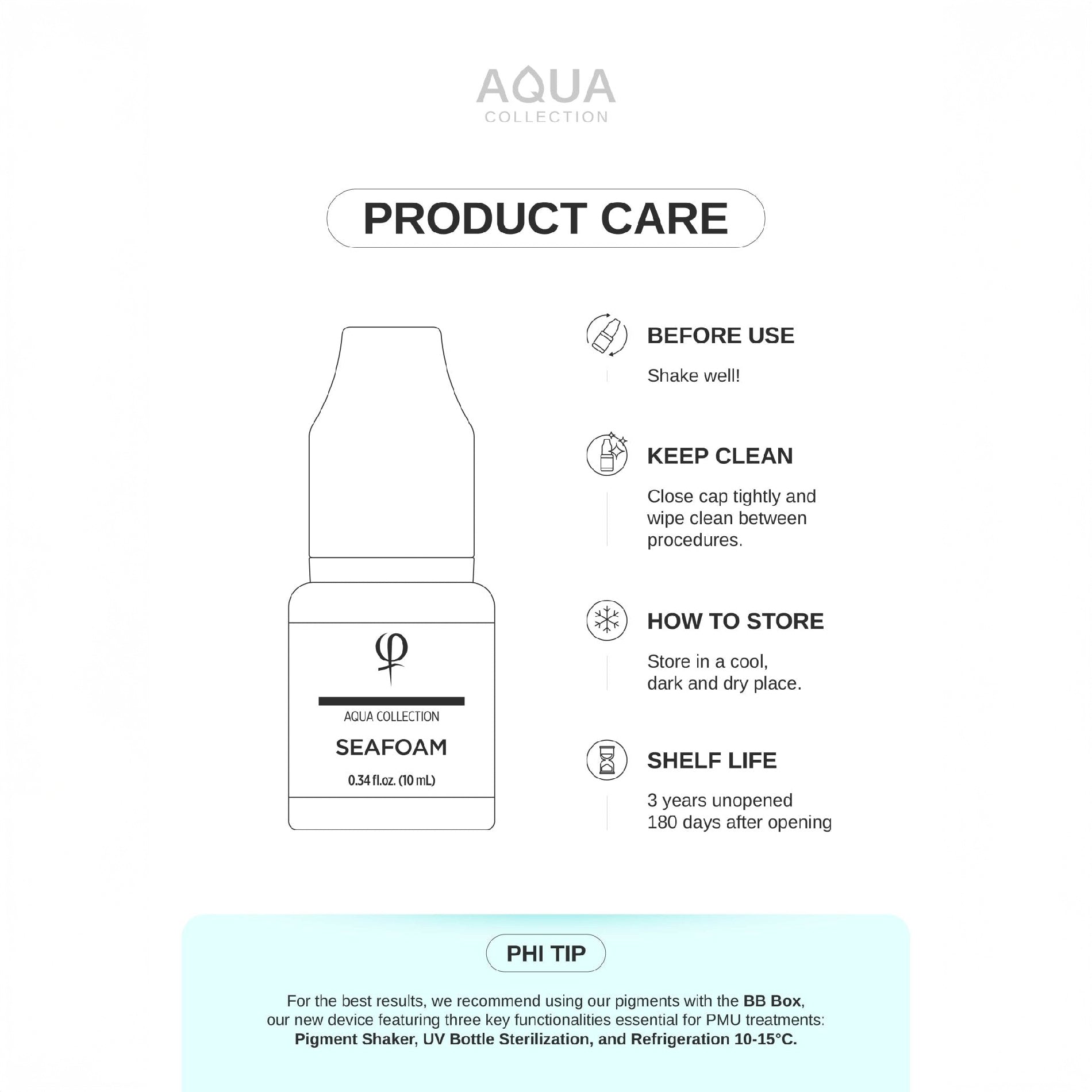 Seafoam PMU pigment 10ml - Mr.PMU