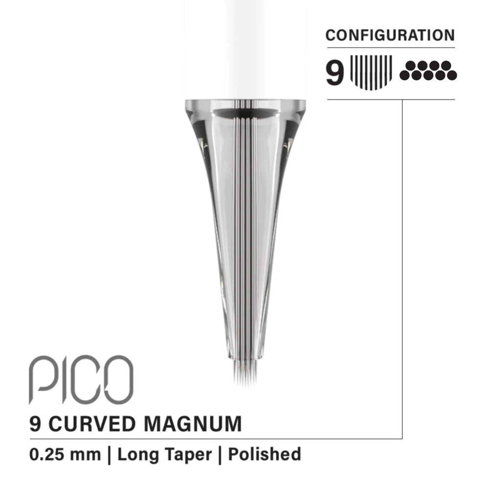 Vertix Pico - Magnum Curved Long Taper cartridges - 20pcs - Mr.PMU